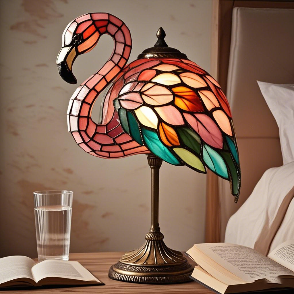 Sherum 3D Flamingo Lamp Animal Table Lamp