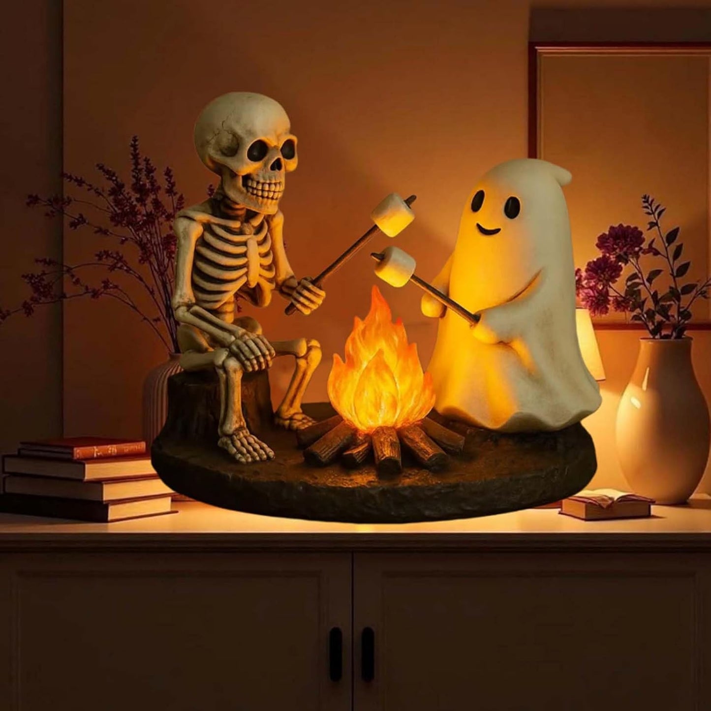 Sherum Skeleton & Ghost Bonfire Night Lamp