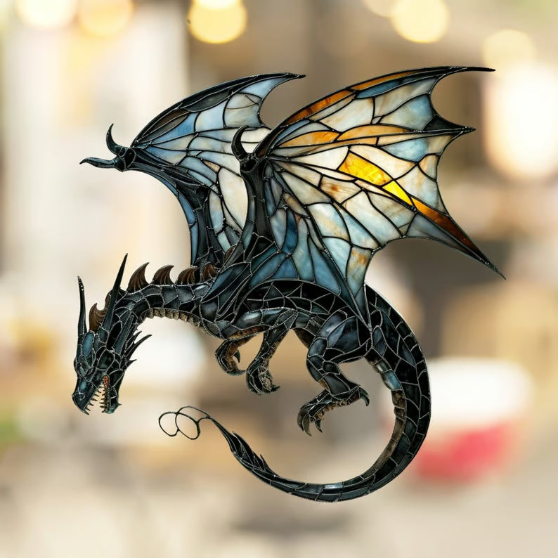 π2024 Christmas Gift 50% Off--Acrylic Colorful Dragon Suncatcher Ornament