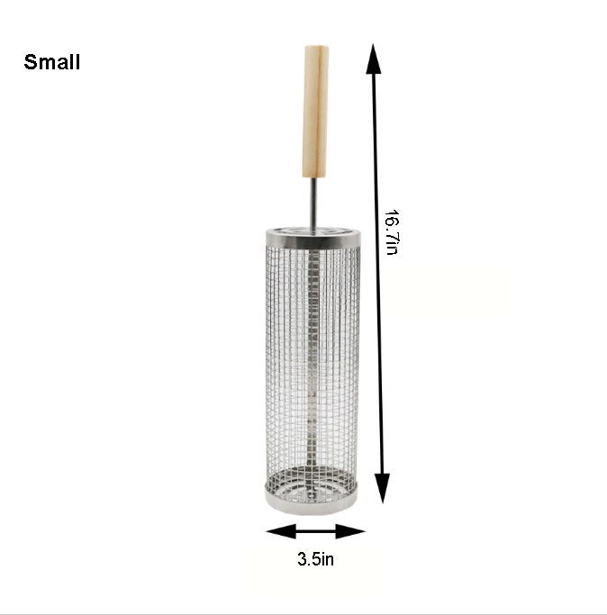 Sherum Rolling Grilling Basket with Handle
