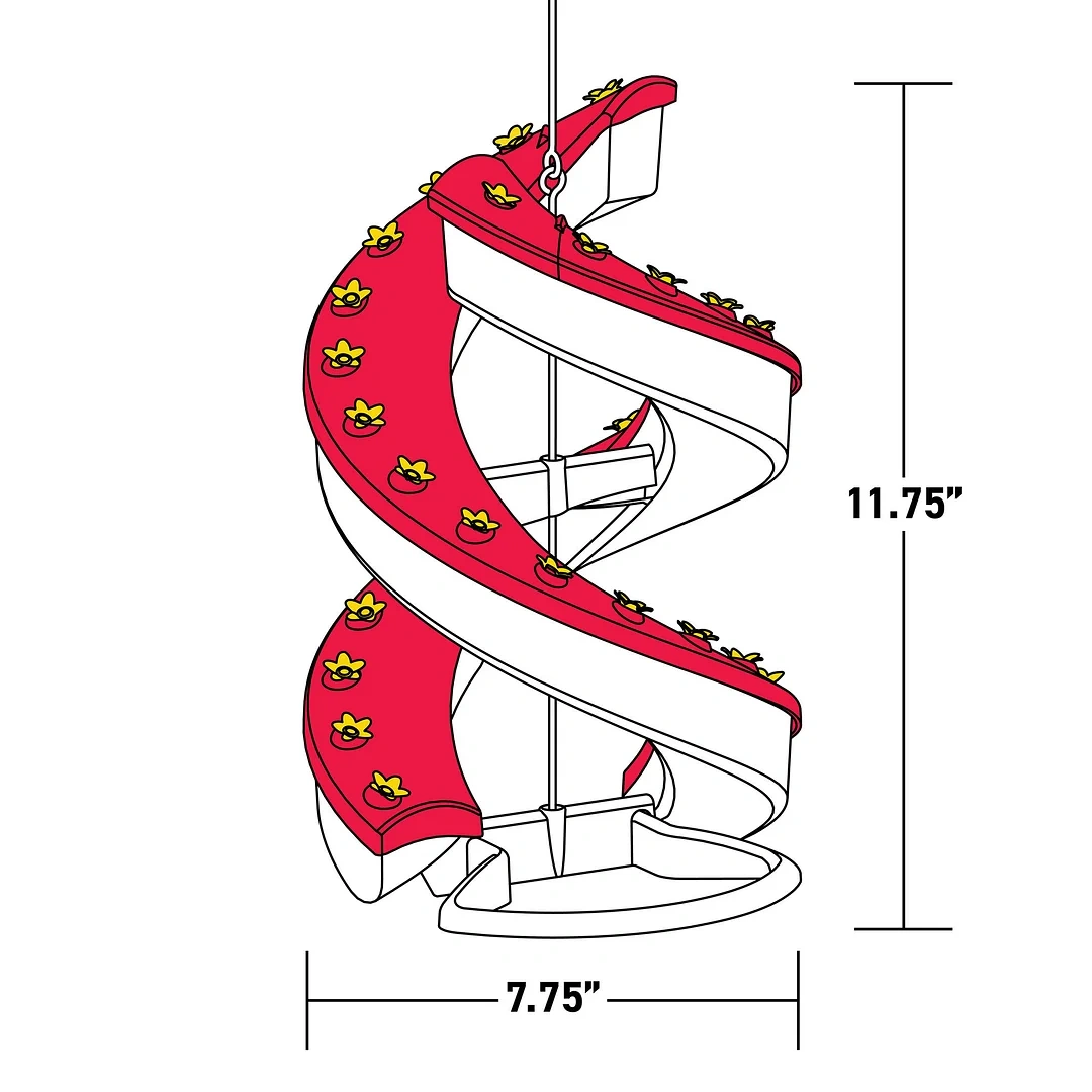 Sherum DNA Helix 32-Port Hummingbird Feeder
