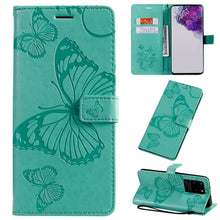 Load image into Gallery viewer, 3D Embossed Butterfly Wallet Flip Card Phone Case For SAMSUNG Galaxy S23Ultra
