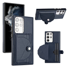 Load image into Gallery viewer, Rear Cover Type Leather Card Holster Phone Case For SAMSUNG Galaxy S22Ultra