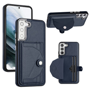 Rear Cover Type Leather Card Holster Phone Case For SAMSUNG Galaxy S23 /S23 PLUS