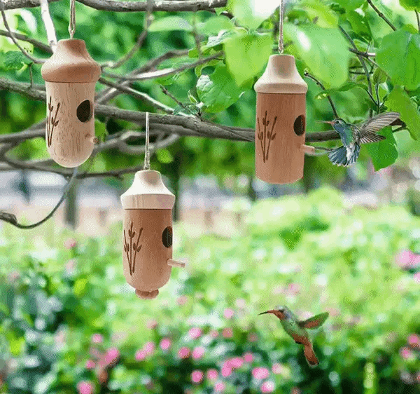 Sherum Wooden Hummingbird House