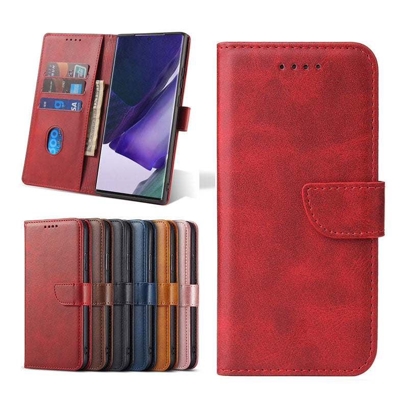 Portefeuille de portefeuille en cuir Premium avec support de carte et kick pour Samsung S20 Series