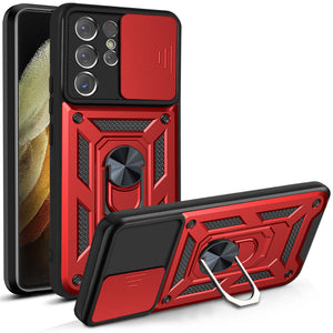 Luxury Lens Protection Vehicle-mounted Shockproof Case For Samsung S21Ultra