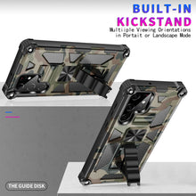 Load image into Gallery viewer, Camouflage Luxury Armor Shockproof Case With Kickstand For Samsung Galaxy S22Ultra