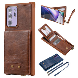Rear Cover Type Protective Card Holster Phone Case For SAMSUNG Galaxy NOTE20Ultra