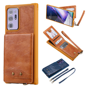 Rear Cover Type Protective Card Holster Phone Case For SAMSUNG Galaxy NOTE20Ultra
