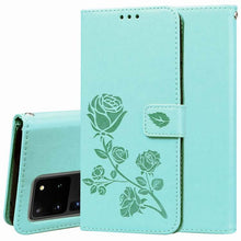 Load image into Gallery viewer, 2021 Upgraded 3D Embossed Rose Wallet Phone Case For SAMSUNG S20ULTRA