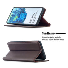 Load image into Gallery viewer, Calfskin Leather Flip  Wallet Case For Samsung S Series