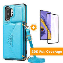 Charger l&#39;image dans la galerie, ン 2021 Nouveau- Triangle Crossbody Multifunctional Wallet Card Leather Case For Samsung NOTE10/NOTE10PLUS