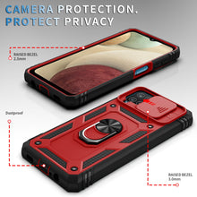 Load image into Gallery viewer, 3 In 1 Camera Protection Hard Case With Ring For Samsung A12
