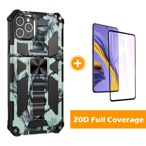 Camouflage Luxury Armor Shockproof Case With Kickstand For iPhone 11ProMax