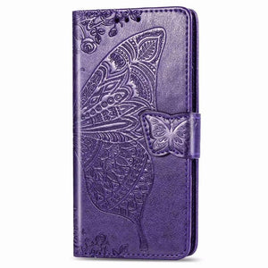 Luxury Embossed Butterfly Leather Wallet Flip Case For Samsung Galaxy S21 Series