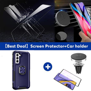 Robot Rotating Ring Bracket Phone Case For SAMSUNG Galaxy S21 5G