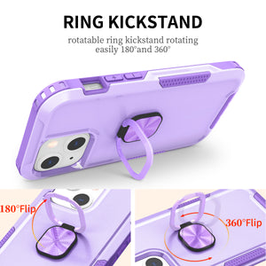 Robot Rotating Ring Bracket Phone Case For iPhone 13