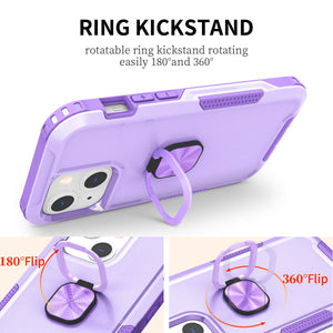 Robot Rotating Ring Bracket Phone Case For iPhone 13mini