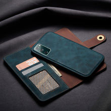 Charger l&#39;image dans la galerie, 2 sur 1 étui en cuir de portefeuille détachable pour Samsung S20 Series
