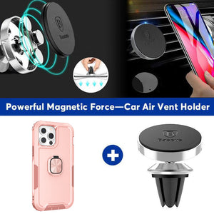 Robot Rotating Ring Bracket Phone Case For iPhone 14 Pro/iPhone 14 Pro Max