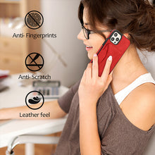Load image into Gallery viewer, Retro Back Cover Leather Phone Case For iPhone