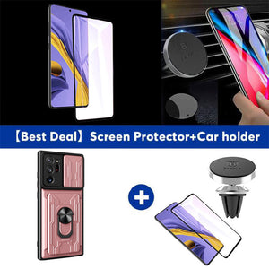 【For NOTE20Ultra】Multifunctional Card Holder Ring Bracket Goggles Phone Case