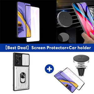 【For NOTE20Ultra】Multifunctional Card Holder Ring Bracket Goggles Phone Case