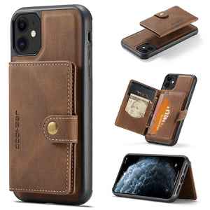 New Magnetic Separation Wallet Phone Case For iPhone 12mini