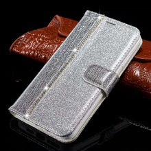 Load image into Gallery viewer, 2021 New Bling Diamond Stitching Wallet Flip Case For Samsung