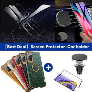 Colapachic Leather Magnetic Car Holder Phone Case For Samsung Galaxy Note20