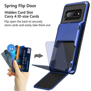 Travel Wallet Folder Card Slot Holder Case For Samsung S10-Series