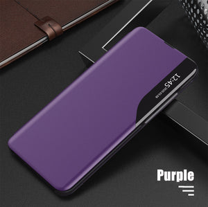 Luxury Smart Window Magnetic Flip Leather Case For Samsung Galaxy S20 Plus