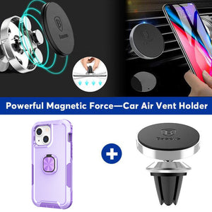 Robot Rotating Ring Bracket Phone Case For iPhone 14/ iPhone 14 Plus