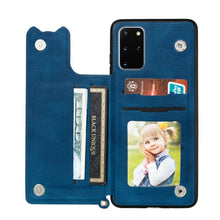 Load image into Gallery viewer, 2021 Magnetic Holder Leather Wrist Strap Cover Case For Samsung