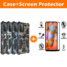Load image into Gallery viewer, Camouflage Luxury Armor Shockproof Case With Kickstand For Samsung Galaxy A72