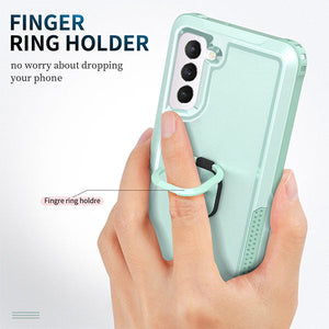 Robot Rotating Ring Bracket Phone Case For SAMSUNG Galaxy S22 5G