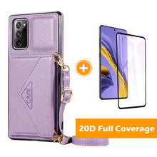 Load image into Gallery viewer, Triangle Crossbody Multifunctional Wallet Card Leather Case For Samsung NOTE20/20ULTRA