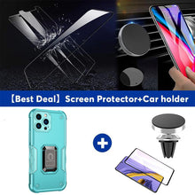 Load image into Gallery viewer, Contrast Color Ring Magnetic Holder Phone Case For iPhone 13ProMax
