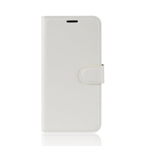 Coque Téléphone Portefeuille Porte-Porte-Porte-Porte-Porte-Lychee pour Samsung A12