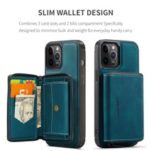 Load image into Gallery viewer, New Magnetic Separation Invisible Zipper Wallet Phone Case For iPhone 12 Series
