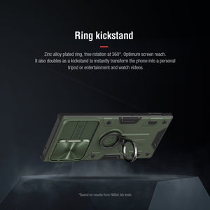 【Black rhino】Luxury Sliding Lens Protection ring holder case for Samsung Note 20 Ultra