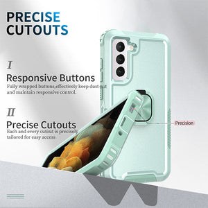 Robot Rotating Ring Bracket Phone Case For SAMSUNG Galaxy S22 5G