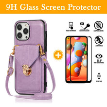 Load image into Gallery viewer, Snap Crossbody Card Wallet Leather Case For iPhone 13 ProMax