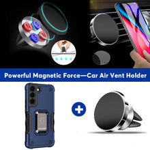 Load image into Gallery viewer, Contrast Color Ring Magnetic Holder Phone Case For SAMSUNG Galaxy S21+