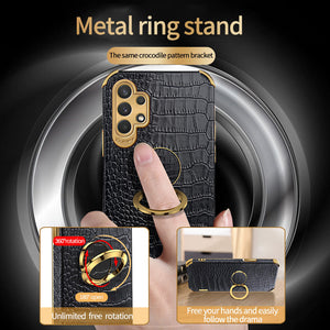 Colapachic Leather Magnetic Car Holder Phone Case For Samsung Galaxy A32