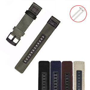 Série guerrière Jeep nylon de jeet avec bracelet de montre en cuir / bandes de montre
