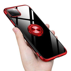 2020 Transparent Colorful Magnetic Ring Holder Phone Case For iPhone 6/6s