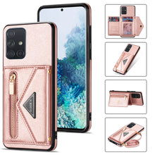 Load image into Gallery viewer, Triangle Crossbody Zipper Wallet Card Leather Case For Samsung Galaxy A51(4G)