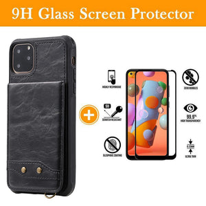 Rear Cover Type Protective Card Holster Phone Case For iPhone 11ProMax